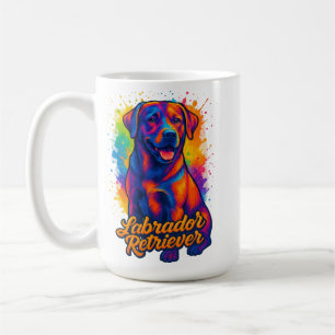 Colourful Pop Art Labrador Retriever – Vibrant Dog Coffee Mug