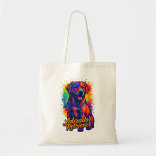 Colourful Pop Art Labrador Retriever – Vibrant Dog Tote Bag