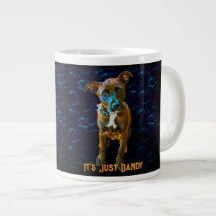 Colourful Pop Art Portrait — "It's Just Dandy" Large Coffee Mug
