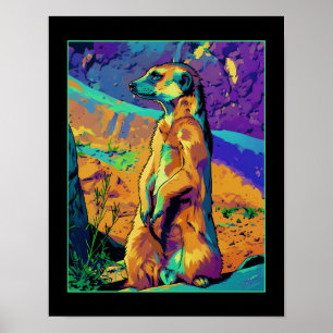 Colourful Pop Art Prairie Dog - AP507 1D Poster