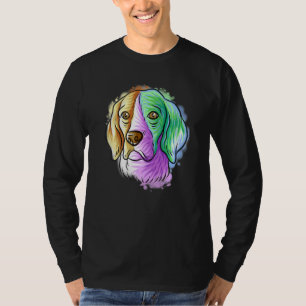 Colourful Pop Portrait Beagle Dog Mum Mother's Day T-Shirt