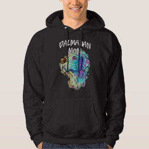 Colourful Pop Portrait Dalmatian Dog Mum Mother's  Hoodie