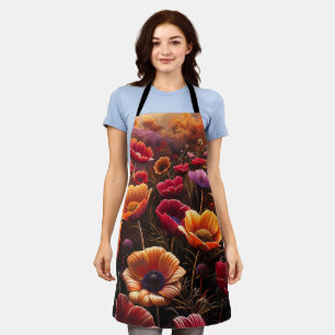 Colourful Poppies Apron