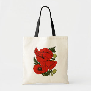 Colourful Poppies Tote Bag