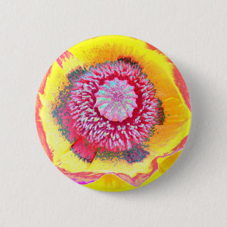 Colourful Poppy 6 Cm Round Badge