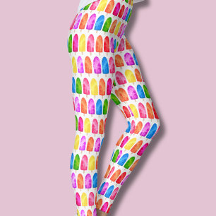 Colourful Popsicle Ice Lolly pattern Leggings