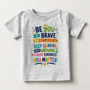 Colourful Positive Cartoon Children Design Baby T-Shirt