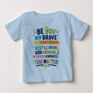 Colourful Positive Cartoon Children Design Baby T-Shirt