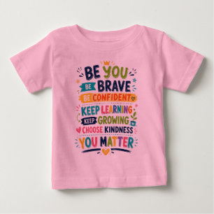 Colourful Positive Cartoon Children Design Baby T-Shirt