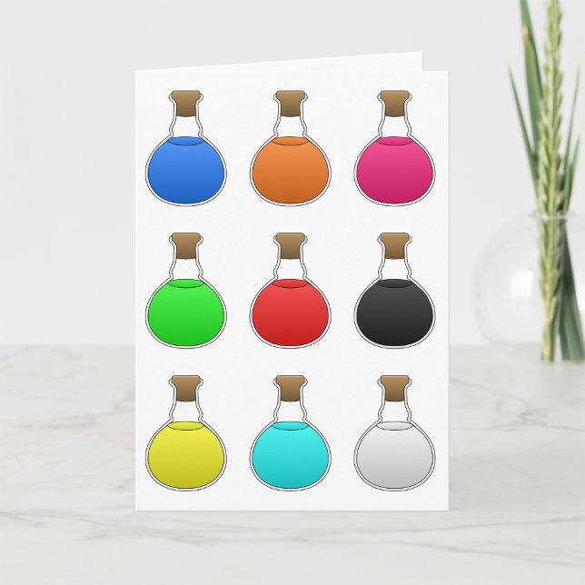 Colourful Potions Greeting Cards (Creator Uploaded)