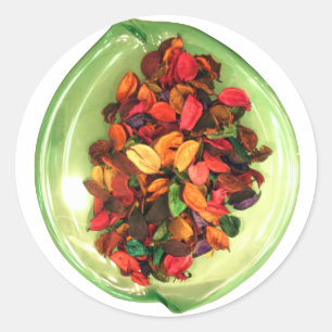 Colourful Potpourri: A Scent-sational Display Classic Round Sticker
