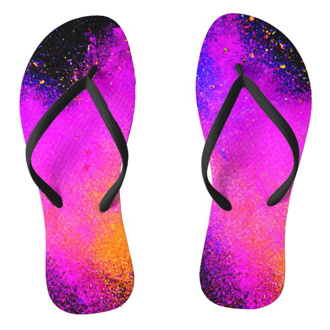 Colourful Powder Eruption Thongs (Footbed)
