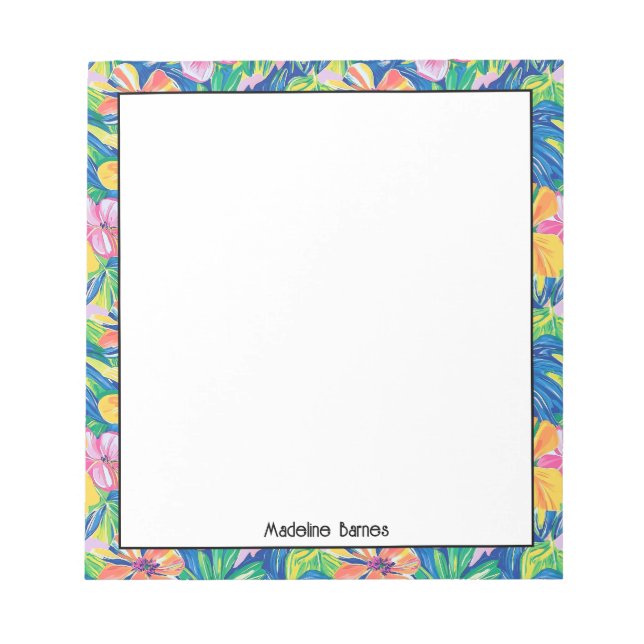 Colourful Preppy Notepad (Front)