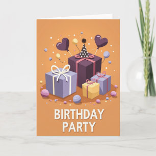 Colourful Present Birthday Card