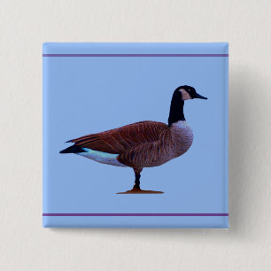 Colourful Pretty Goose Pin Button