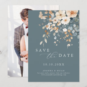 Colourful Pretty Spring Wildflower Meadow Photo Save The Date