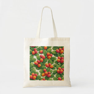 Colourful Prickly Pear Cactus Pattern Tote Bag