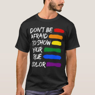Colourful Pride LGBTQ Gay Lesbian Queer T-Shirt