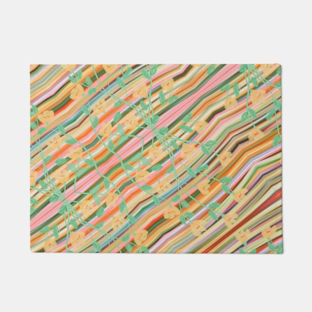 Colourful Print Doormat (Front)