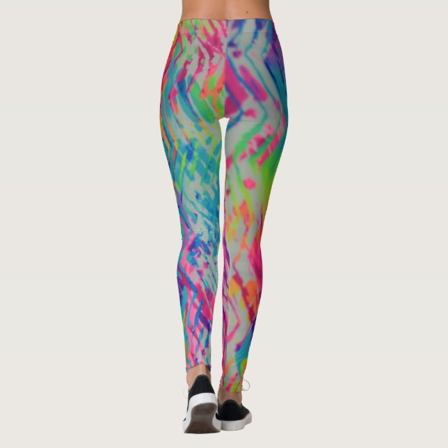 Colourful Print Leggings (Back)