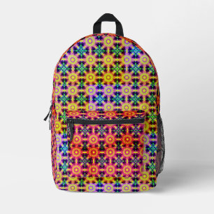 Colourful Printed Backpack