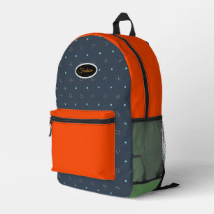 Colourful Printed Backpack