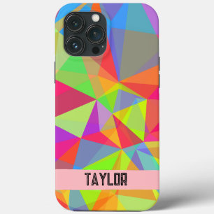 Colourful Prism Geometric Kaleidoscope Rainbow iPhone 13 Pro Max Case