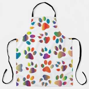 Colourful prismatic rainbow animal apron