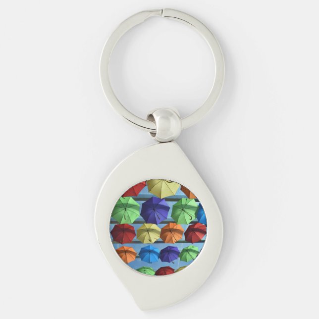 Colourful Protection Metal Key Ring (Front)