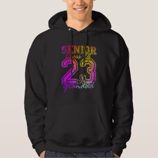 Colourful Proud Grandad Cute Heart Graduate Senior Hoodie