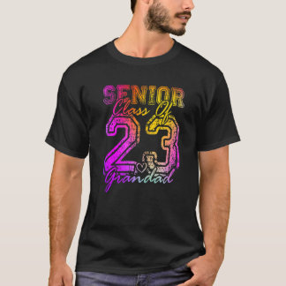 Colourful Proud Grandad Cute Heart Graduate Senior T-Shirt