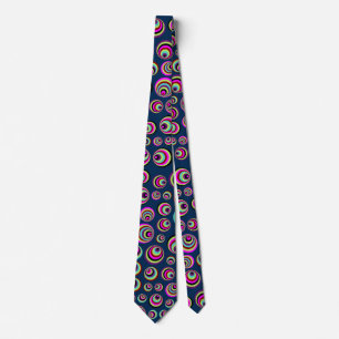 Colourful psych dots + your background & ideas tie