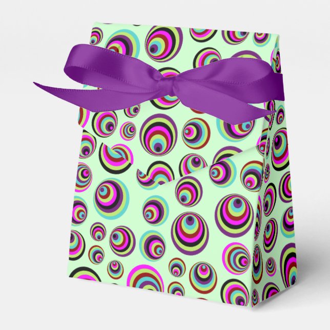 Colourful Psych Spots + your background & idea Favour Box (Front Side)