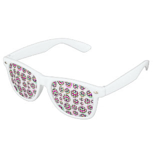 Colourful Psych Spots + your background & idea Retro Sunglasses