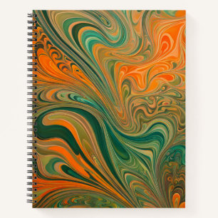 Colourful Psychedelia Airbrush Art Spiral Notebook