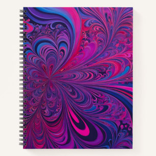 Colourful Psychedelia Airbrush Art Spiral Notebook