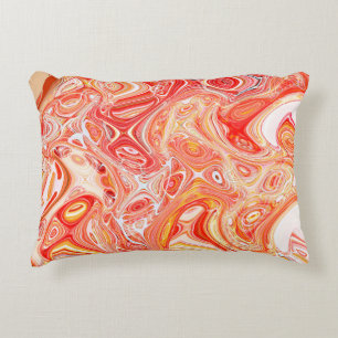 Colourful psychedelic background made of interweav decorative cushion