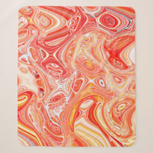 Colourful psychedelic background made of interweav sherpa blanket