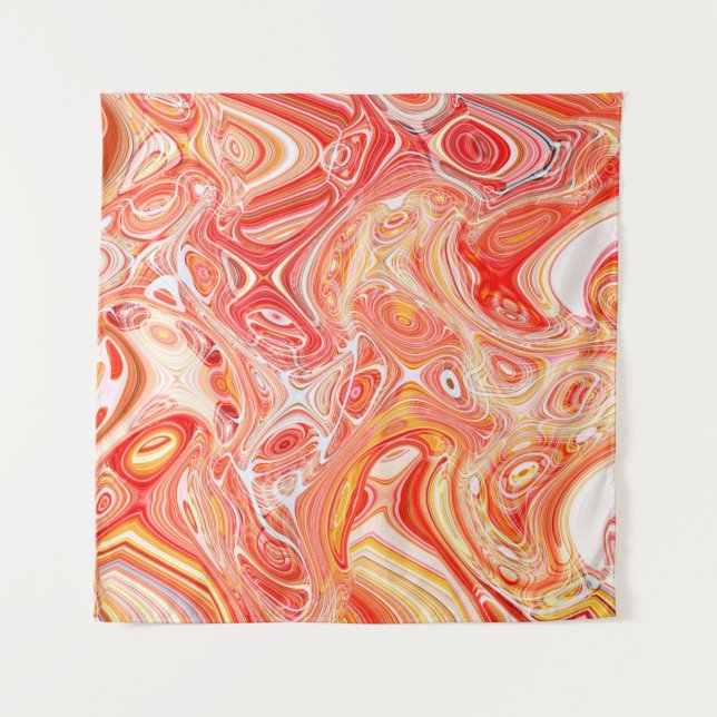 Colourful psychedelic background made of interweav tapestry (Front)