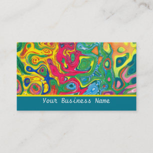 Colourful Psychedelic  Business Card