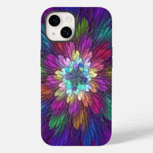 Colourful Psychedelic Flower Abstract Fractal Art Case-Mate iPhone 14 Case