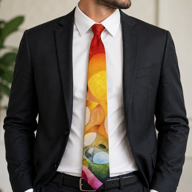Colourful Psychedelic Fractal Abstract Art  Tie (Creator Uploaded)