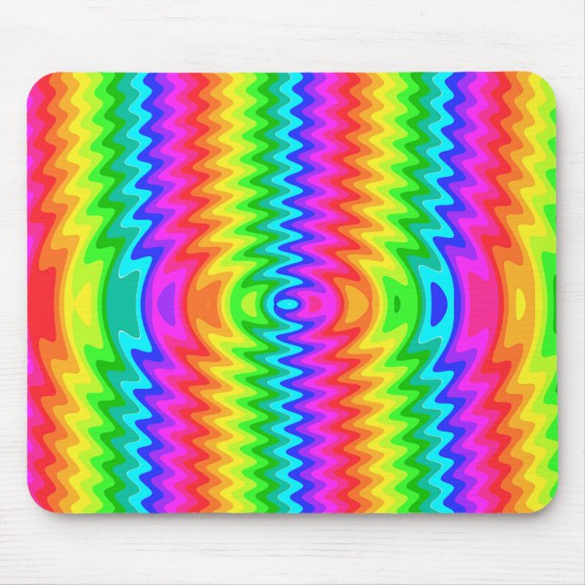 Colourful Psychedelic Mousepad (Front)