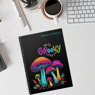 Colourful Psychedelic Mushrooms- Notebook