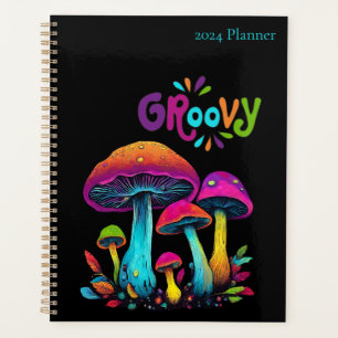 Colourful Psychedelic Mushrooms- Planner