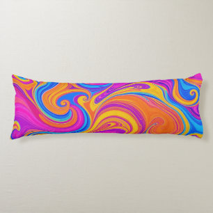 Colourful Psychedelic Pattern Body Cushion