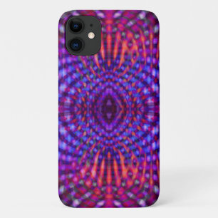 Colourful psychedelic pattern iPhone 11 case
