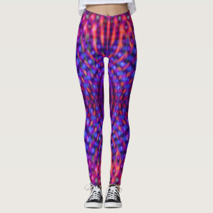 Colourful psychedelic pattern leggings