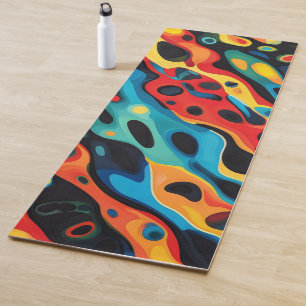 Colourful Psychedelic Pattern Yoga Mat