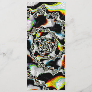 Colourful Psychedelic Spiral Fractal Bookmark